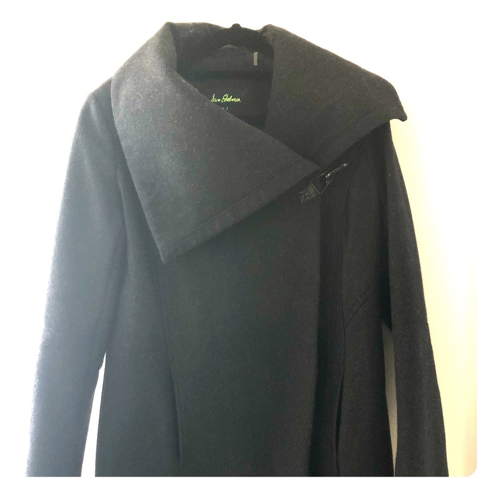 Sam Edelman ‘Kit’ Asymmetrical Wool Blend Coat